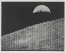 [Lunar Orbiter I] EARTHRISE. THE FIRST PHOTOGRAPH OF EARTH FROM THE MOON'S ORBIT