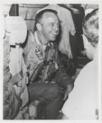 [Mercury Redstone 3] THE FIRST AMERICAN IN SPACE CELEBRATES HIS SUCCESSFUL FLIGHT