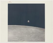 [Apollo 12] INTREPID SOARING ABOVE THE MOON SHORTLY BEFORE TOUCHDOWN