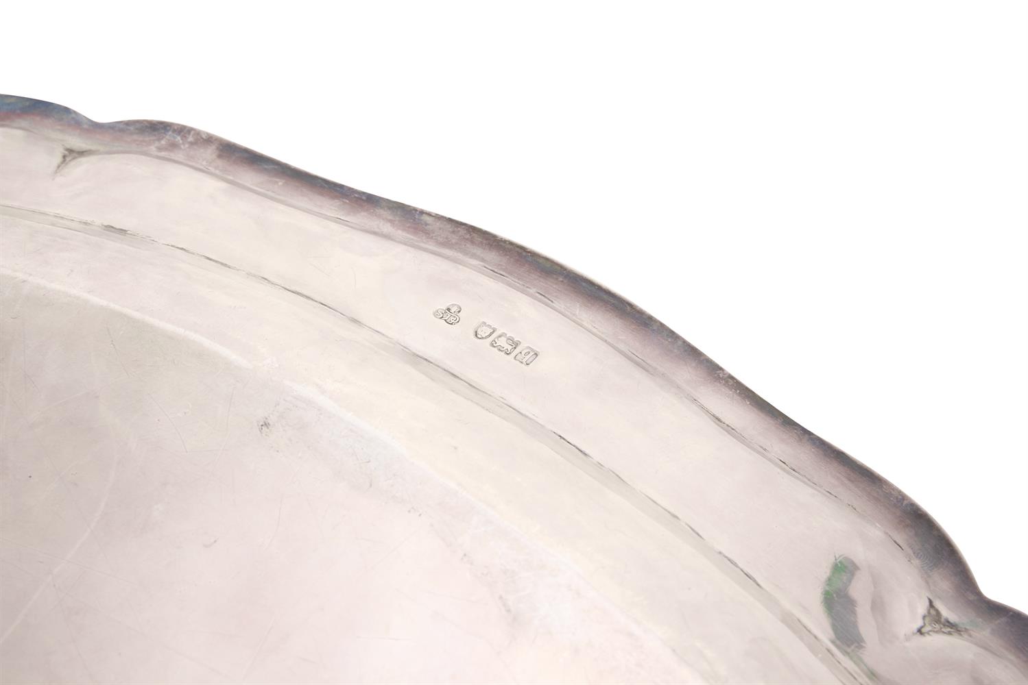 A SILVER SHAPED OVAL TRAY S. J. PHILLIPS LTD. - Image 2 of 2