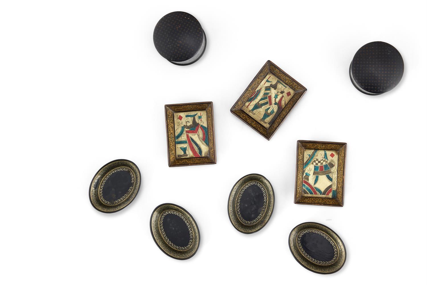 A GROUP OF PAPIER MACHE OBJECTS, EARLY 19TH CENTURY - Image 2 of 2