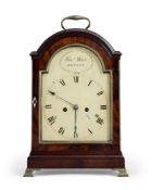 A GEORGE III BRASS MOUNTED MAHOGANY BRACKET CLOCK, THOMAS PACE, LONDON, CIRCA 1800