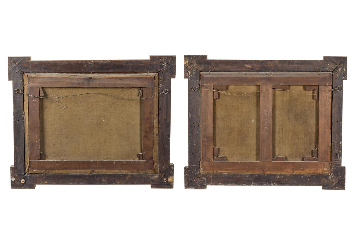 GIOVANNI BATTISTA CIMAROLI (ITALIAN C.1687-1753), A DROVER WITH CATTLE IN A WOODED LANDSCAPE - Image 2 of 2