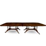 A GEORGE III CUMBERLAND-ACTION DINING-TABLE, LATE 18TH CENTURY