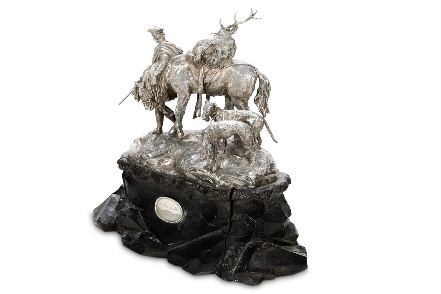 A VICTORIAN SILVER TABLE CENTRE PIECE, JOHN SAMUEL HUNT - Image 3 of 6