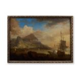 ADRIAEN VAN DIEST (DUTCH 1655-1704), A MOUNTAINOUS COASTAL LANDSCAPE