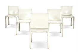 MARIO BELLINI (ITALIAN, B.1935), A SET OF FIVE 'CAB' CHAIRS, DESIGNED IN 1977