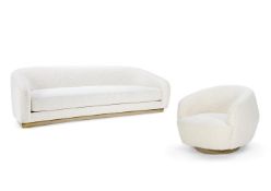 HOLLY HUNT (STUDIO), 'SUMO' SOFA AND LOUNGE CHAIR