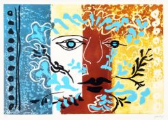 λ JOHN PIPER (BRITISH, 1903-1992), FOLIATE HEAD