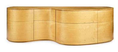 λ NICK ALLEN (BRITISH, B.1952), A LOW 'WAVE' SIDE CABINET, 2007