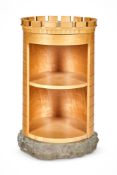 λ NICK ALLEN (BRITISH, B.1952), A 'TURRET' BEDSIDE CABINET; 1999