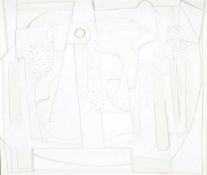 λ BRYAN INGHAM (BRITISH, 1936-1997), STILL LIFE WITH BOTTLES AND KNIFE