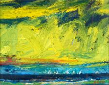 λ JOHN HOUSTON (BRITISH, 1930-2008), YACHTS OFF THE COAST