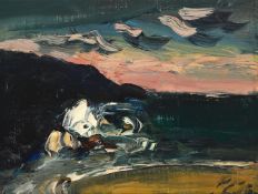 λ PETER COLLIS (IRISH 1929-2012), THE SEA, CLEGGAN BAY, COUNTY GALWAY, IRELAND