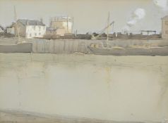 HORACE MANN LIVENS (BRITISH 1862-1936), COAL WHARF, LITTLEHAMPTON