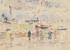 λ PAUL LUCIEN MAZE (FRENCH/BRITISH 1887-1979), SPECTATORS AT COWES, ISLE OF WIGHT