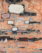 λ JULIAN TREVELYAN (BRITISH 1910-1988), CHISWICK EYOT: EVENING SALING