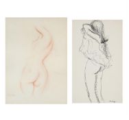 λ PAUL LUCIEN MAZE (FRENCH/BRITISH 1887-1979), NUDE DISROBING