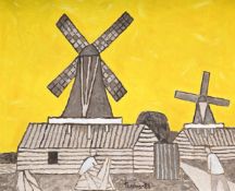λ JULIAN TREVELYAN (BRITISH 1910-1988), DUTCH WINDMILLS