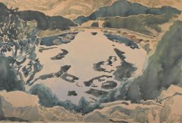 λ JULIAN TREVELYAN (BRITISH 1910-1988), LAKE OCHRID, NORTH MACEDONIA