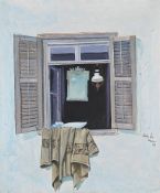λ SPYROS VASSILIOU (GREEK 1903-1985), OPENING THROUGH A WHITEWASHED WALL 8