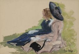 λ PAUL LUCIEN MAZE (FRENCH/BRITISH 1887-1979)THE DUCHESS OF MARLBOROUGH AT GOODWOOD