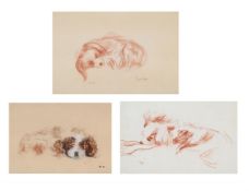 λ PAUL LUCIEN MAZE (FRENCH/BRITISH 1887-1979), THREE STUDIES OF A KING CHARLES SPANIEL