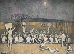 λ JULIAN TREVELYAN (BRITISH 1910-1988), UNTITLED (PORTUGUESE CORN HARVEST)