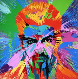 λ DAMIEN HIRST (BRITISH B. 1965), BEAUTIFUL, BEAUTIFUL GEORGE MICHAEL LOVE PAINTING