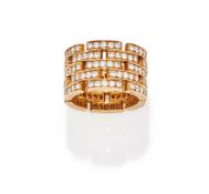 CARTIER, A DIAMOND SET 'MAILLON PANTHERE' RING
