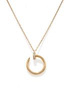 CARTIER, A DIAMOND SET 'JUSTE UN CLOU' PENDANT