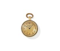 LACLOCHE FRÈRES, PARIS, A FRENCH GOLD AND ENAMEL FOB WATCH