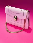 BULGARI, SERPENTI FOREVER, A PINK LEATHER HANDBAG