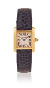 Y CARTIER, TANK FRANCAISE, REF. 1820, AN 18 CARAT GOLD WRISTWATCH