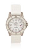 BREITLING, SUPEROCEAN, REF. A173156, AN UNWORN STAINLESS STEEL WRISTWATCH WITH DATE