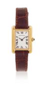 Y JAEGER LECOULTRE, REF. 6128.21, A LADY'S GOLD WRISTWATCH