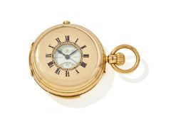 CHARLES FRODSHAM, LONDON, AN 18 CARAT GOLD KEYLESS WIND REPEATER HALF HUNTER POCKET WATCH