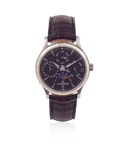 Y JAEGER LECOULTRE, MASTER CONTROL PERPETUAL, A STAINLESS STEEL PERPETUAL CALENDAR WRISTWATCH