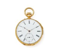VIEYRES & REPINGON, A GOLD KEYLESS WIND OPEN FACE REPEATER POCKET WATCH
