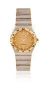 OMEGA, CONSTELLATION, REF. 1312.10.00, A BI-METAL BRACELET WATCH WITH DATE