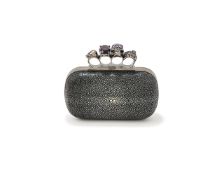 ALEXANDER MCQUEEN, KNUCKLE CLUTCH, A SHAGREEN CLUTCH BAG