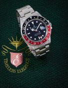 ROLEX, GMT-MASTER II, REF. 16710, A STAINLESS STEEL BRACELET WATCH WITH DUAL TIME ZONE