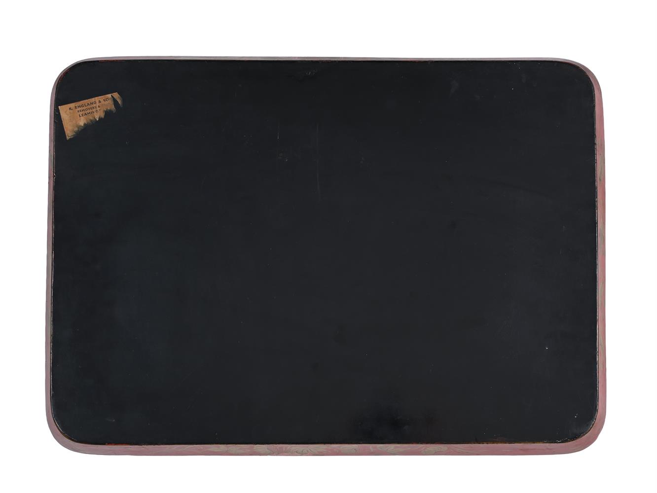 A REGENCY GILT AND RED JAPANNED TRAY, IN THE MANNER OF HENRY CLAY, EARLY 19TH CENTURY - Image 3 of 3