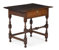 A WILLIAM & MARY OAK SIDE TABLE, LATE 17TH CENTURY