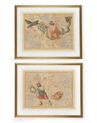 JOHANN ELBERT BODE (1747-1826), A PAIR OF HAND COLOURED ENGRAVINGS OF CELESTIAL CHARTS, BERLIN, 1800