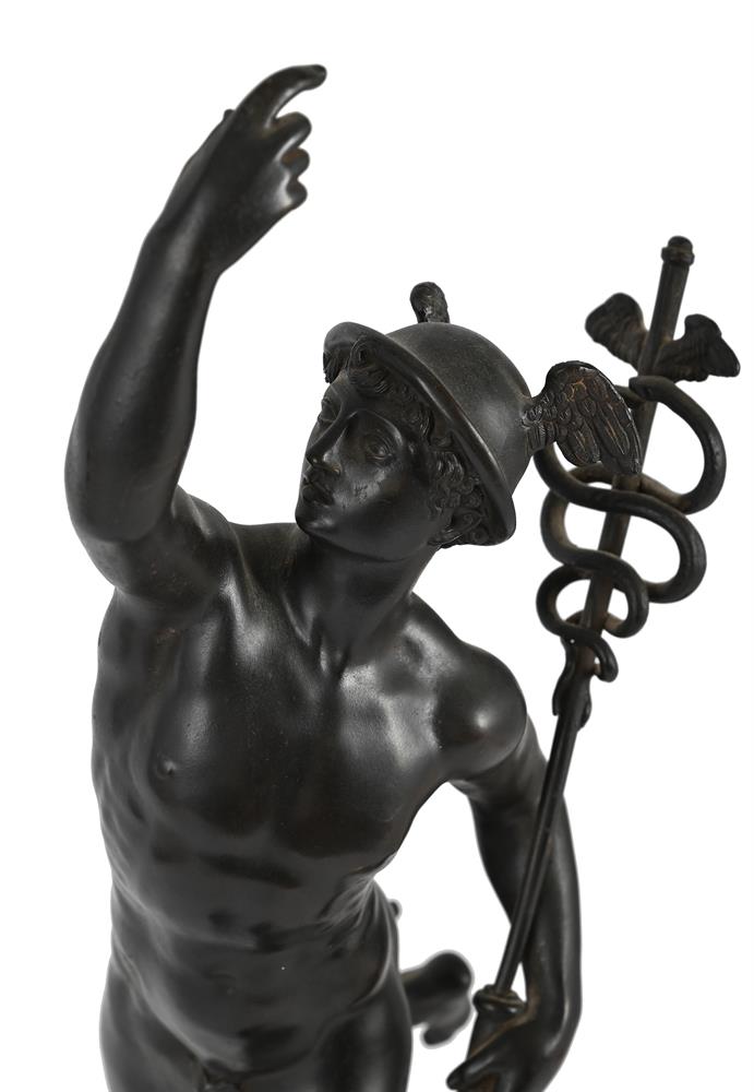 AFTER GIAMBOLOGNA, A BRONZE FIGURE OF MERCURY, CAST BY NELL FOUNDRY ROME, LATE 19TH CENTURY - Image 2 of 4