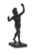 AFTER THE ANTIQUE, A BRONZE FIGURE OF THE DANCING FAUN, IN THE NAPLES MANNER