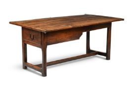 A WELSH OAK KITCHEN OR REFECTORY TABLE, 18TH CENTURY