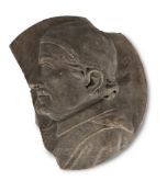 A MARBLE PROFILE RELIEF PANEL DEPICTING SIR JOHN DAVIS (1560-1625), EARLY TO MID 17TH CENTURY