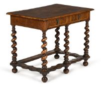 A WILLIAM & MARY WALNUT, BURR WALNUT AND MARQUETRY SIDE TABLE, CIRCA 1690